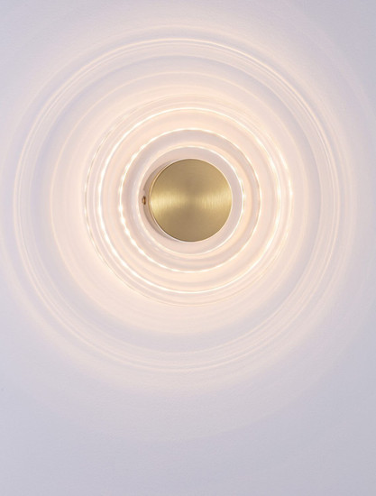 Nova Luce LED Wandleuchte Onrid 5W warmweiss 3000K Gold Aluminium Ø18cm 9030654