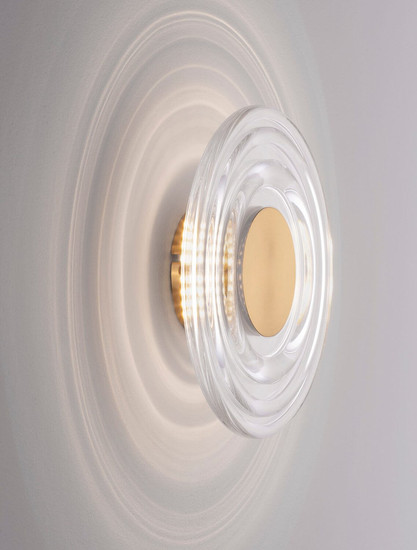 Nova Luce LED Wandleuchte Onrid 5W warmweiss 3000K Gold Aluminium Ø18cm 9030654
