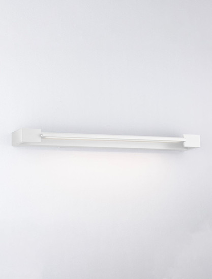 Nova Luce LED Wandleuchte Arga 17W warmweiss 3000K IP44 Weiß Aluminium 60x10cm 9030706