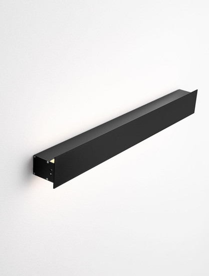 Nova Luce LED Außen-Wandleuchte Path 11W warmweiss 3000K IP65 salzwasserfest Schwarz Aluminium 50x6cm 9030707