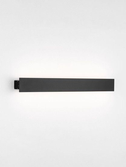 Nova Luce LED Außen-Wandleuchte Path 11W warmweiss 3000K IP65 salzwasserfest Schwarz Aluminium 50x6cm 9030707