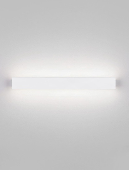 Nova Luce LED Außen-Wandleuchte Path 11W warmweiss 3000K IP65 salzwasserfest Weiß Aluminium 50x6cm 9030708
