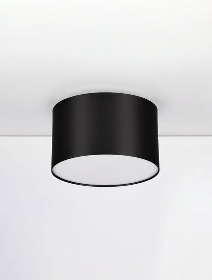 Nova Luce LED Deckenleuchte Luldo 10W warmweiss 3000K Schwarz Aluminium Ø11cm 9030726