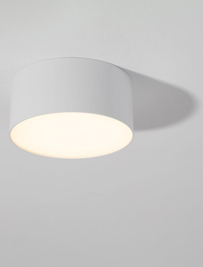Nova Luce LED Deckenleuchte Luldo 16W warmweiss 3000K Weiß Aluminium Ø14cm 9030727