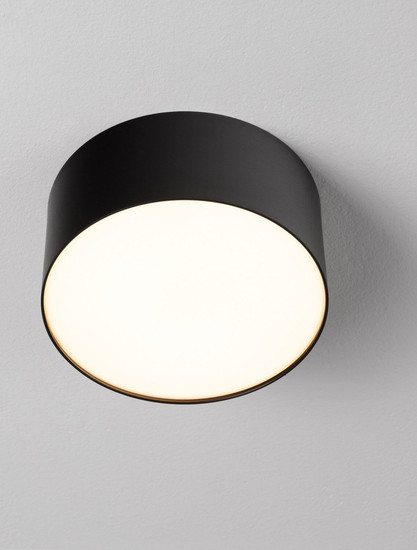 Nova Luce LED Deckenleuchte Luldo 16W warmweiss 3000K Schwarz Aluminium Ø14cm 9030728
