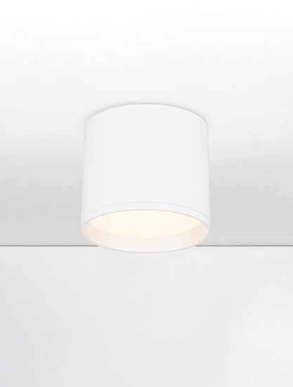 Nova Luce LED Deckenleuchte Ziare 10W warmweiss 3000K Weiß Aluminium Ø10cm 9030729