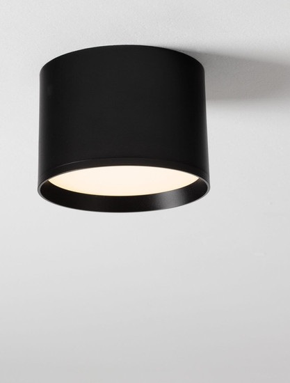 Nova Luce LED Deckenleuchte Ziare 17W warmweiss 3000K Schwarz Aluminium Ø12cm 9030732