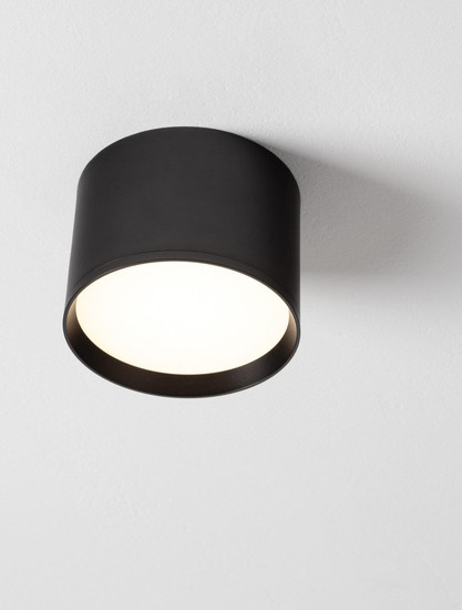 Nova Luce LED Deckenleuchte Ziare 17W warmweiss 3000K Schwarz Aluminium Ø12cm 9030732