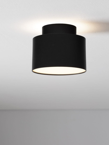 Nova Luce LED Deckenleuchte Ozen 16W warmweiss 3000K Schwarz Aluminium Ø11cm 9030734