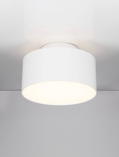 Nova Luce LED Deckenleuchte Ozen 24W warmweiss 3000K Weiß Aluminium Ø14cm 9030735