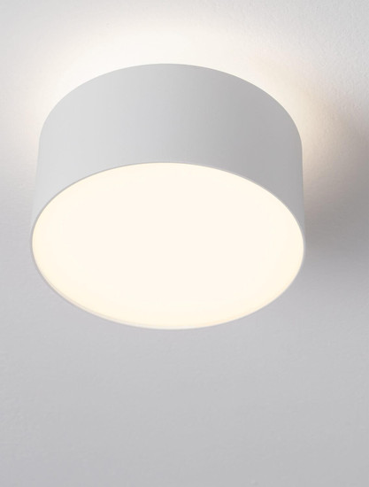 Nova Luce LED Deckenleuchte Ozen 24W warmweiss 3000K Weiß Aluminium Ø14cm 9030735