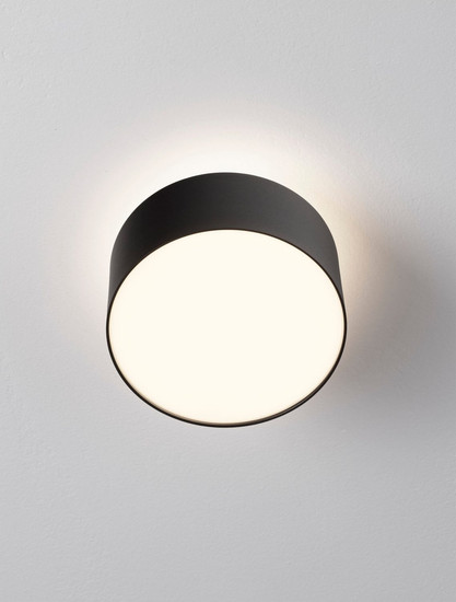 Nova Luce LED Deckenleuchte Ozen 24W warmweiss 3000K Schwarz Aluminium Ø14cm 9030736