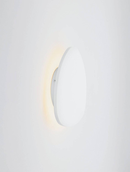 Nova Luce LED Wandleuchte Atena 8W warmweiss 3000K Weiß Aluminium 20x19cm 9030738