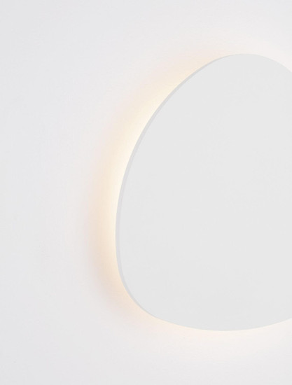 Nova Luce LED Wandleuchte Atena 12W warmweiss 3000K Weiß Aluminium 25x24cm 9030739