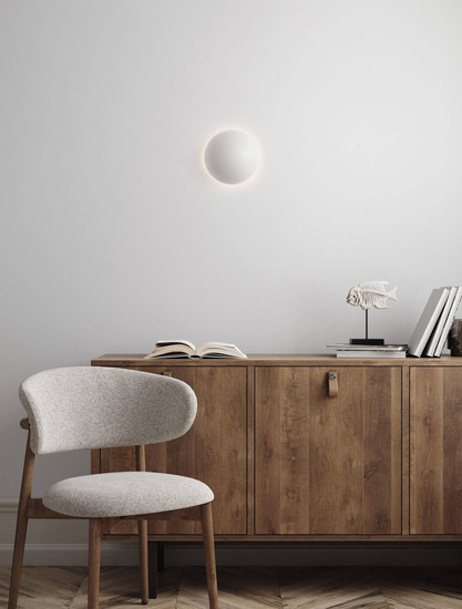 Nova Luce LED Wandleuchte Iona 3W warmweiss 3000K Weiß Aluminium Ø12,5cm 9030740