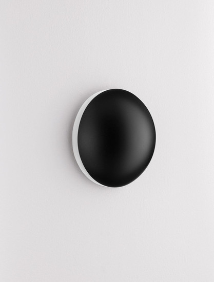 Nova Luce LED Wandleuchte Iona 3W warmweiss 3000K Schwarz Aluminium Ø12,5cm 9030741