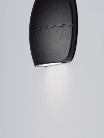 Nova Luce LED Außen-Wandleuchte Prato 10W warmweiss 3000K IP65 Schwarz Aluminium 18x11cm 9030746