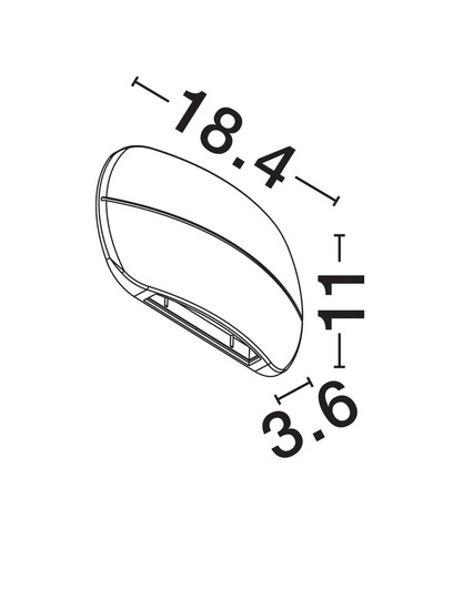 Nova Luce LED Außen-Wandleuchte Prato 10W warmweiss 3000K IP65 Schwarz Aluminium 18x11cm 9030746