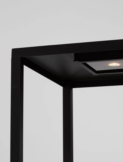 Nova Luce LED Sockelleuchte Prive 15W warmweiss 3000K IP65 Schwarz Aluminium 36cm 9030755