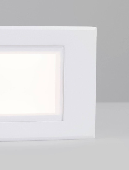 Nova Luce LED Wandeinbauleuchte Rudy 3W warmweiss 3000K IP65 Weiß Aluminium 12x8cm 9030759
