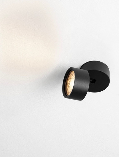 Nova Luce LED Deckenleuchte Akro 12W warmweiss 3000K Schwarz Aluminium Ø8cm 9030770