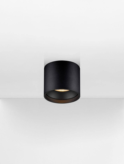 Nova Luce LED Deckenleuchte Ziare 16W warmweiss 3000K Schwarz Aluminium Ø11cm 9030772