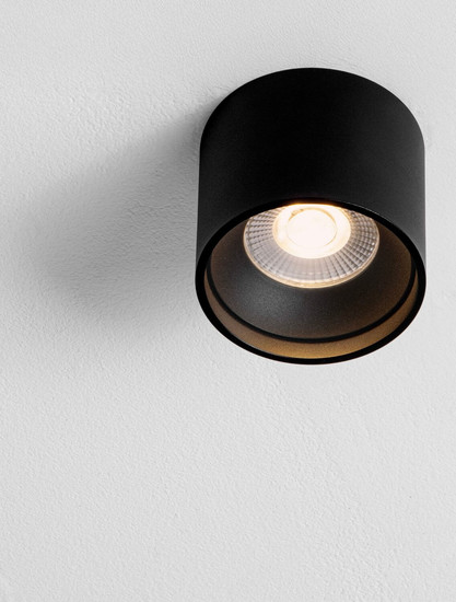 Nova Luce LED Deckenleuchte Ziare 16W warmweiss 3000K Schwarz Aluminium Ø11cm 9030772