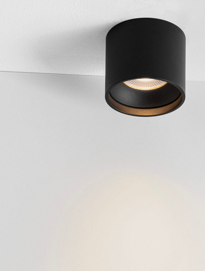 Nova Luce LED Deckenleuchte Ziare 16W warmweiss 3000K Schwarz Aluminium Ø11cm 9030772