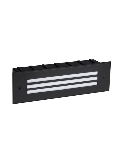 Nova Luce LED Wandeinbauleuchte Off 6W warmweiss 3000K IP65 salzwasserfest Schwarz Aluminium 26x8cm 9030777