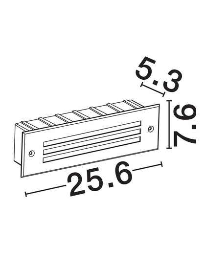 Nova Luce LED Wandeinbauleuchte Off 6W warmweiss 3000K IP65 salzwasserfest Schwarz Aluminium 26x8cm 9030777
