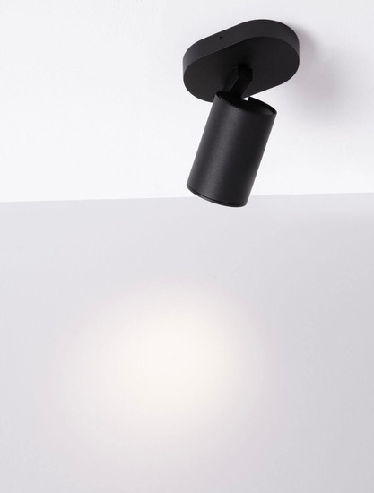 Nova Luce Deckenstrahler Esto schwenkbar GU10 Schwarz Aluminium 12,5x11cm 9030779