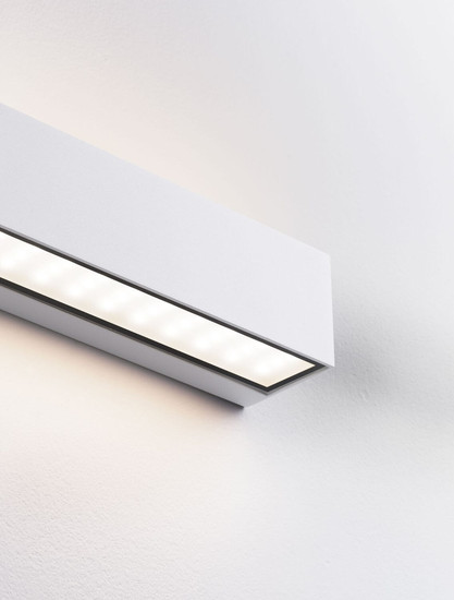 Nova Luce LED Außen-Wandleuchte Flora 10W warmweiss 3000K IP54 salzwasserfest Weiß Aluminium 23x6,5cm 9030808