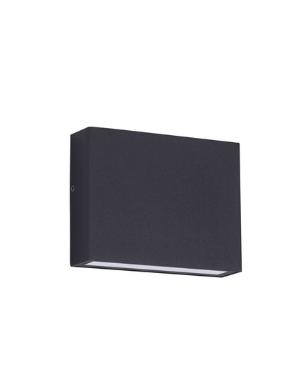 Nova Luce LED Außen-Wandleuchte Tick 4W warmweiss 3000K IP54 salzwasserfest Schwarz Aluminium 11,5x9cm 9030815