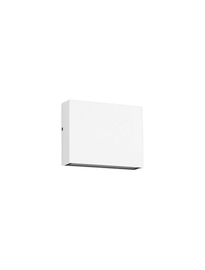 Nova Luce LED Außen-Wandleuchte Tick 4W warmweiss 3000K IP54 salzwasserfest Weiß Aluminium 11,5x9cm 9030816