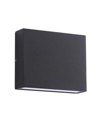 Nova Luce LED Außen-Wandleuchte Tick 7W warmweiss 3000K IP54 salzwasserfest Schwarz Aluminium 11,5x9cm 9030817