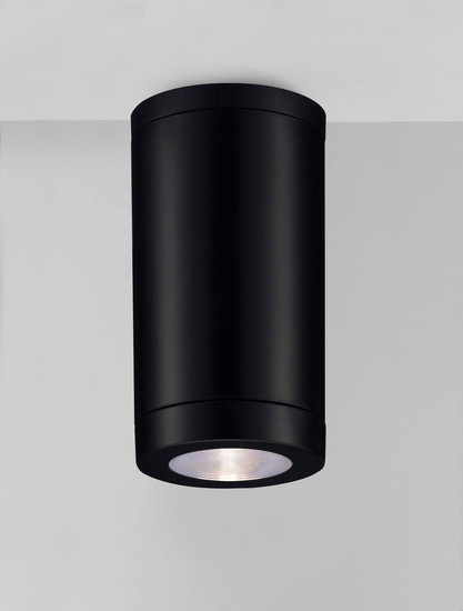 Nova Luce Außen-Deckenleuchte Spot GU10 IP54 salzwasserfest Schwarz Ø8cm 9030821