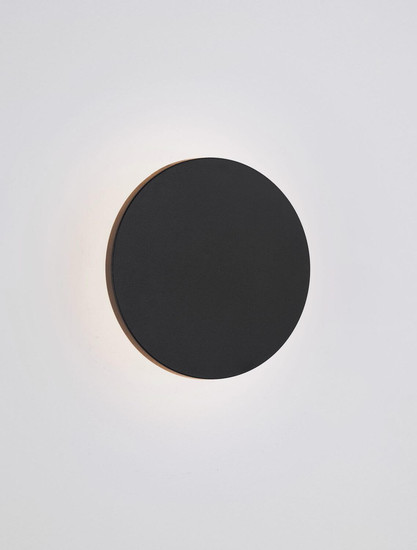 Nova Luce LED Außen-Wandleuchte Tower 8W warmweiss 3000K IP65 salzwasserfest Schwarz Ø16,5cm 9030824