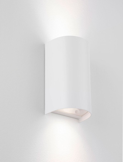 Nova Luce Außen-Wandleuchte York 2-flammig 2xGU10 IP65 salzwasserfest Weiß Aluminium 19,5x11cm 9030831
