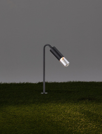 Nova Luce LED Wegeleuchte Aether 5W warmweiss 3000K IP65 salzwasserfest Anthrazit Glas Aluminium 51cm 9030850