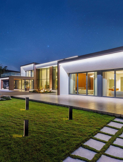 Nova Luce LED Sockelleuchte Sasso 9W warmweiss 3000K IP54 salzwasserfest Anthrazit Aluminium 40cm 9030854