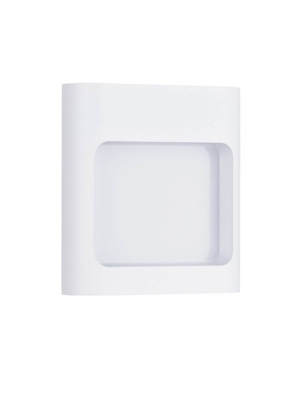 Nova Luce LED Außen-Wandleuchte Tall 6W warmweiss 3000K IP54 salzwasserfest Weiß Aluminium 13,5x12,5cm 9030864