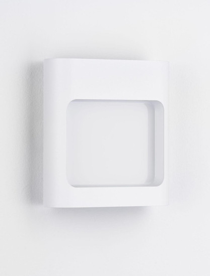 Nova Luce LED Außen-Wandleuchte Tall 6W warmweiss 3000K IP54 salzwasserfest Weiß Aluminium 13,5x12,5cm 9030864
