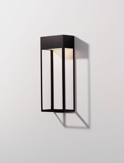 Nova Luce LED Außen-Wandleuchte Moby 20W warmweiss 3000K IP65 salzwasserfest Schwarz Aluminium Edelstahl 40x16cm 9030900