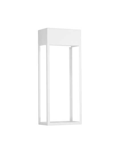 Nova Luce LED Außen-Wandleuchte Moby 20W warmweiss 3000K IP65 salzwasserfest Weiß Aluminium Edelstahl 40x16cm 9030901