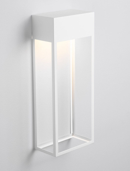 Nova Luce LED Außen-Wandleuchte Moby 20W warmweiss 3000K IP65 salzwasserfest Weiß Aluminium Edelstahl 40x16cm 9030901