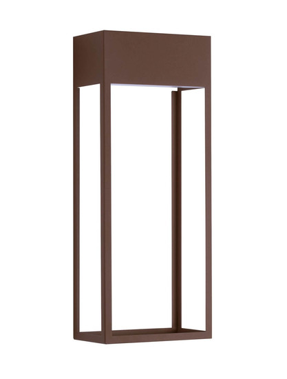 Nova Luce LED Außen-Wandleuchte Moby 20W warmweiss 3000K IP65 salzwasserfest Cortenstahl Aluminium Edelstahl 40x16cm 9030902