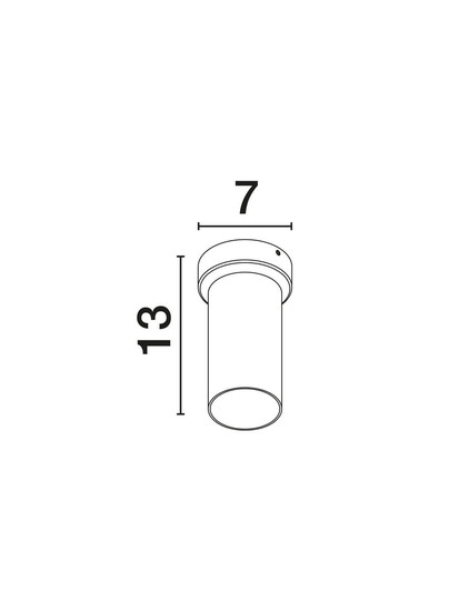 Nova Luce Deckenleuchte Oso schwenkbar GU10 Weiß Aluminium Ø7cm 9030911