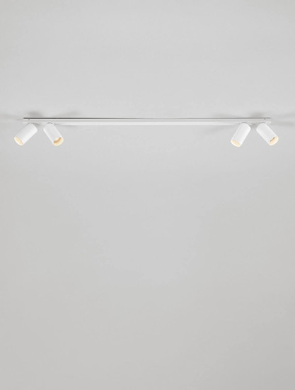 Nova Luce Deckenleuchte Oso schwenkbar 4-flammig 4xGU10 Weiß Aluminium 120x8cm 9030915