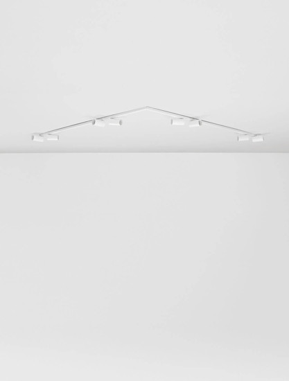 Nova Luce Deckenleuchte Oso schwenkbar 8-flammig 8xGU10 Weiß Aluminium 300x8cm 9030919