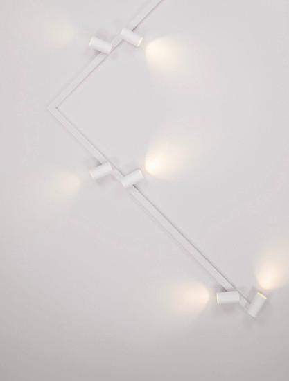 Nova Luce Deckenleuchte Oso schwenkbar 8-flammig 8xGU10 Weiß Aluminium 300x8cm 9030919